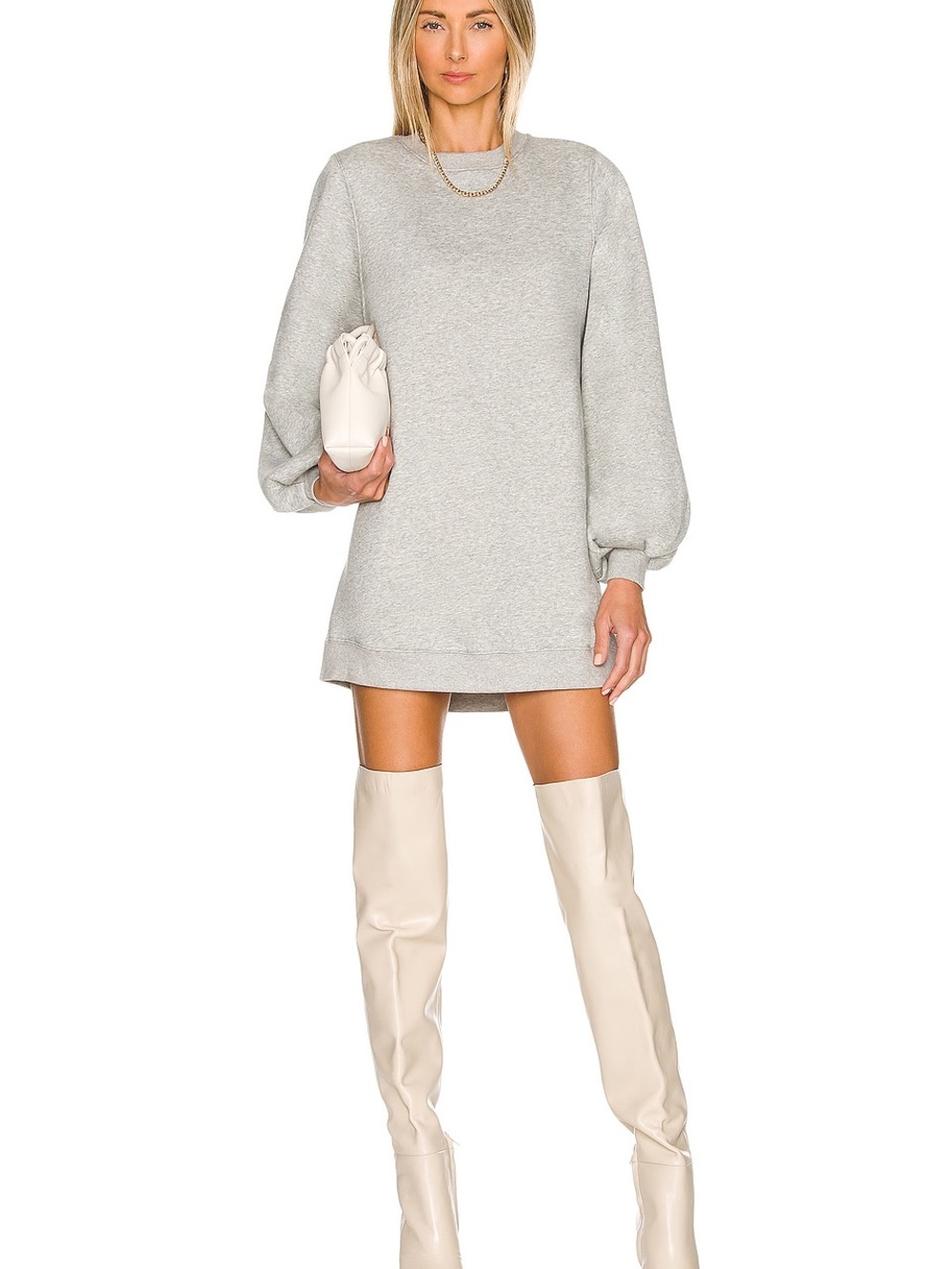 Lovers + Friends Jessa Sweatshirt Dress in Charcoal